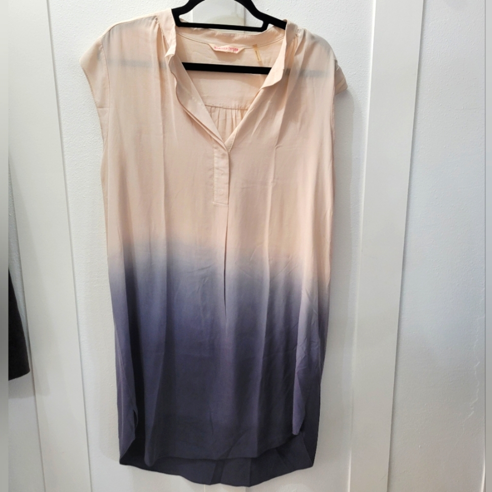 Rebecca Taylor Silk Ombre Shift Dress